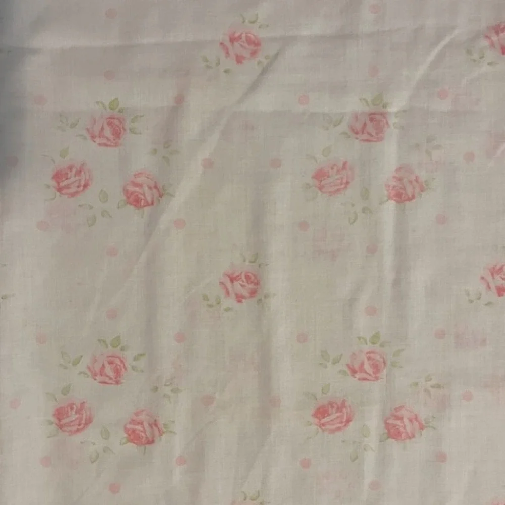 Vintage Pink Floral pillowcase Cannon, made in‎ USA
